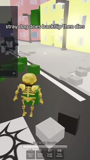 Stray Dog Performs Backflip in Roblox Game