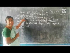 Report the dialogue (XII STD grammar)#