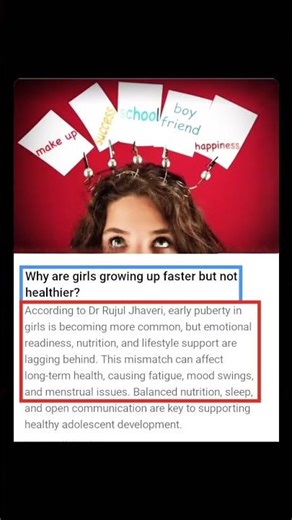 Teenage girls growing faster… but not healthier? 💔
