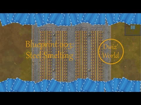 Factorio 1.0.0 Blueprint 003: Steel Smelting