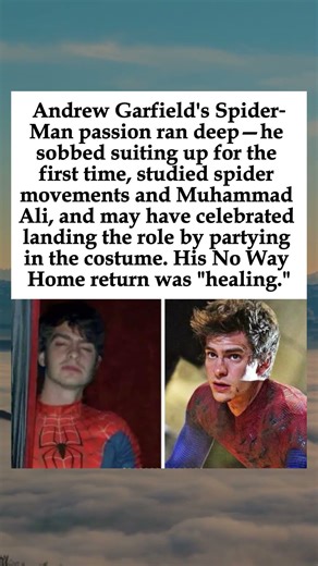 Andrew Garfield Cried When He First Wore the Spider‑Man Suit—Then Celebrated by Partying in It#viral