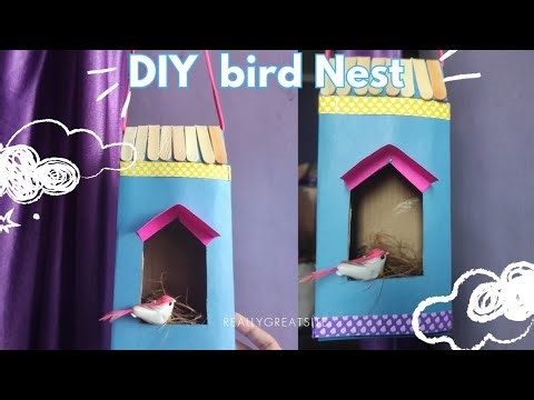 DIY bird feeder with cardboard | DIY nest