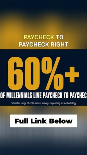 60% of Millennials Are Living Paycheck to Paycheck... Why?