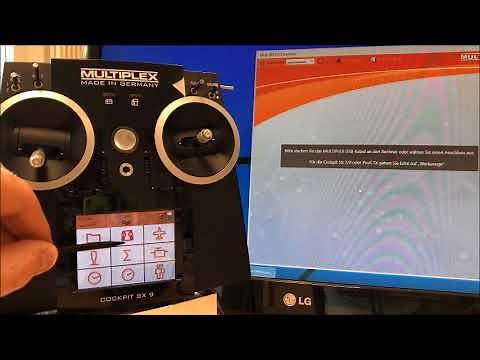 MULTIPLEX Sender Cockpit SX7 SX9 SX12 auf Firmware 1.40 updaten
