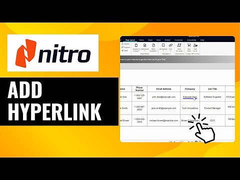 How To Add Hyperlink in Nitro PDF | Easy Step-by-Step Guide
