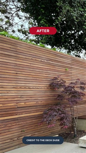 Restore your exterior wood with Net-Trol ✨ ✅ Net-Trol is our wood cleaner & brightener that restores greyed, weathered wood back to its original colour, without nasty chemicals - or the need to sand after! ✅ Fast-acting, you can have results in as little as 15 mins ✅ Water-based and biodegradable, making it safe to use in and around the garden Learn more about Net-Trol via the link in our bio Video and images credit to @thedeckdude . . . . . #Owatrol #OwatrolUK #GardenFence #GardenFences #Garden