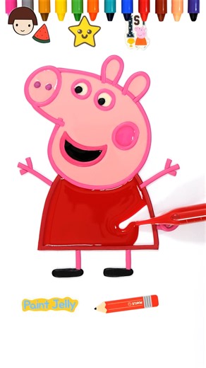 Learn Colors with Peppa Pig | Drawing And Coloring Peppa Pig, #trending #kidsart