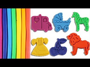Learn Colors Names With Play Doh Characters for Kids + More Educational Videos
