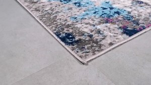 World Rug Gallery Multi 7 ft. 10 in. x 10 ft. Contemporary Abstract Area Rug 232Multi8x10