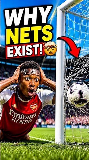 The Real Reason Football Goals Have Nets… 😱⚽ #football #soccer