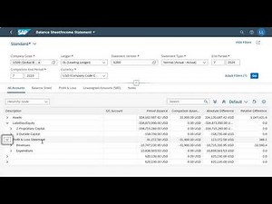 SAP Fiori (FI-AP) - Step 12 Run Financial Statement