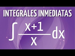 INTEGRALES INMEDIATAS. Ejercicio 5.