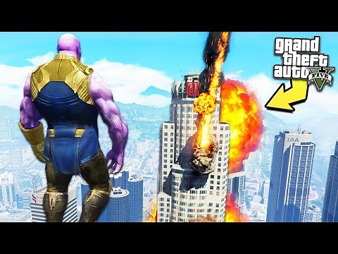 【GTA5】災害レベル神！人口の半分が消滅！？最強MOD【アベンジャーズ】