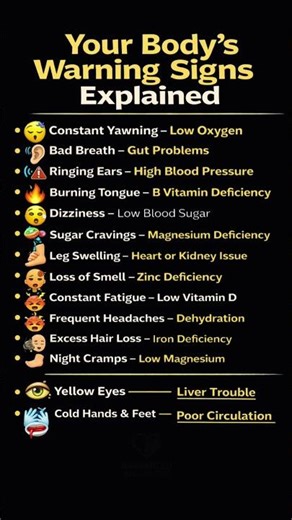 Your Body’s Warning Signs Explained #Health #Symptoms