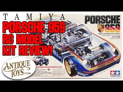 Tamiya 1/12 Porsche 959 RC Model Kit Review by Antique Toys