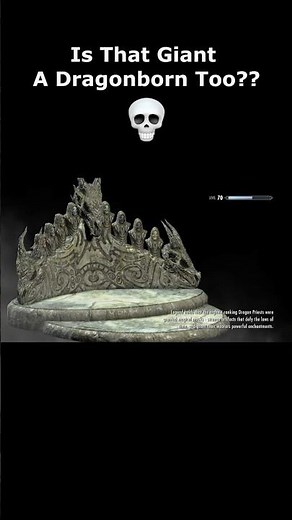 Is That Giant A Dragonborn Too?? 💀 #skyrim #elderscrolls #shorts