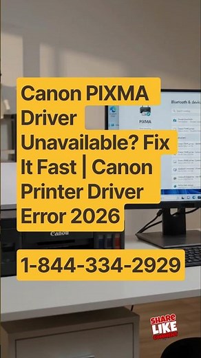 Canon PIXMA Driver Unavailable? Fix It Fast | Canon Printer Driver Error 2026 #canonpixma #canon