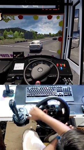 4.4K views · 29 reactions | Enjoying the bus ride with 90s songs ❤️ Mod Credit - @ibgc__gaming #yuviplayz #logitechg29 #steeringwheel #relatable #simulation #simracing #tnstcbus #tnstc #bus #90s | Yugveer Panwar | Facebook