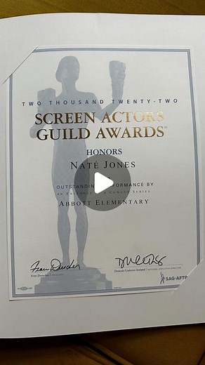 Naté on Instagram: "I’ve always been a visionary. Spirit has a way of showing me things that I can’t explain or when I try they sound absurd. For years I’ve practice the ritual of vision boarding. Last year I put accolades on the board that I desired deeply to receive. A SAG Award was one of them. With unwavering faith as fuel, things can seem a little delusional at times but a girl can dream right? I’ve had my countless share of noes and have been looked over many times. As an artist this can 