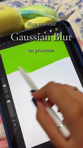 How to create Gaussian blur on procreate #procreate #procreateart #digitalartistsoftiktok #procreatetutorials #digitalartistsoftiktok