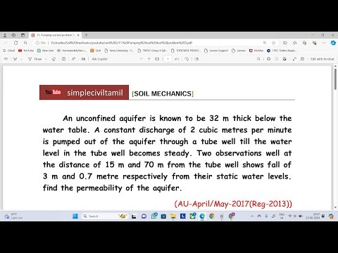 Pumping out test problem 3