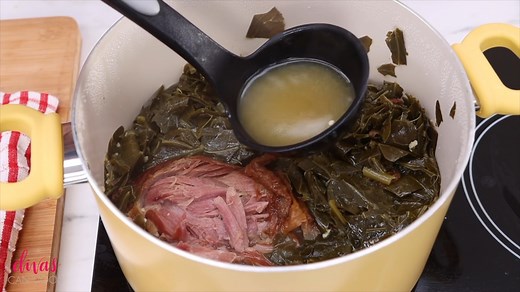 Collard greens! 🥬 One of my favorites!! Recipe: https://divascancook.com/collard-greens-recipe/ | Divas Can Cook