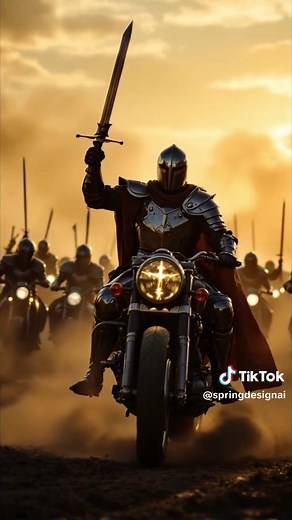 Knights on Motorcycles: Who Will Conquer the Battle? 🏍️🔥 #KnightRiders, #MedievalMoto, #MotoKnights, #KnightRiding, #MotorcycleBattle, #MotoWarriors, #KnightlyMoto, #MotoJousting, #MotorcycleJoust, #MedievalMotoWars #springai #aiart #foryoupage #fyp #trending #viral #TikTokArt #bike #moto #motobike #battle #knights #knight