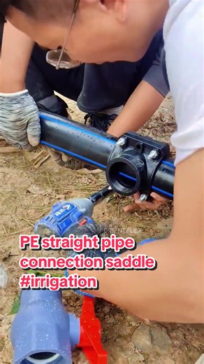 PE straight pipe connection saddle #irrigation #harvest #smartwork #plants #agriculture