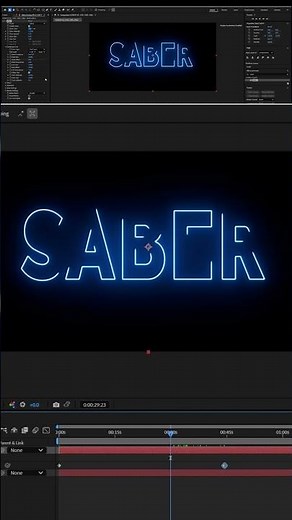 "How to Make Saber Effect in After Effects | Easy Tutorial"