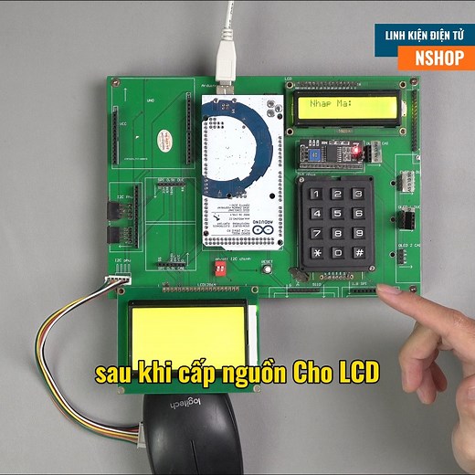 Graphic LCD12864 Driver ST7920 xanh lá sử dụng IC Driver ST7920 là loại phổ phiến trên thị trường hiện nay, LCD 12864 Xanh Lá có chức năng hiển thị như một màn hình đơn sắc với độ phân giải 128 x 64 Pixels, màn hình hiển thị rõ nét chữ và hình ảnh đơn sắc, thiết kế và gia công tốt, độ bền cao. | Điện tử Nshop