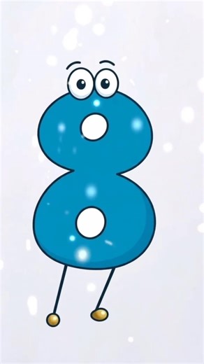 Turning Number 8 into a Cute Character 😍 | Easy Drawing Trick | Drawing For Kids #shorts