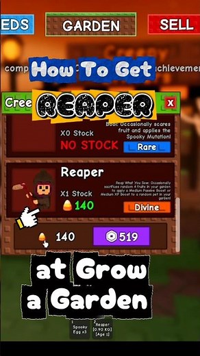 How To Get REAPER At Grow a Garden Roblox
