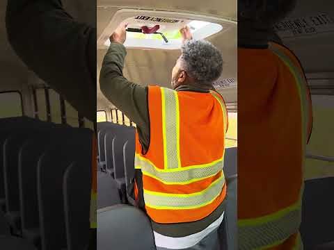 School bus (pre trip testing) inside/outside