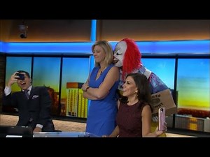 Creepy Clowns Terrify Reporters Live on Air