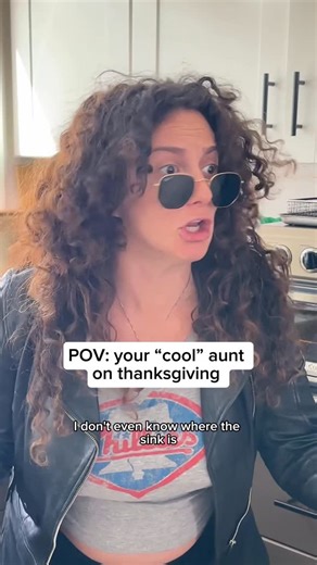 Aliki on Instagram: "Welcome to the school of life, kid #coolaunt #family #thanksgiving #dishes 🎥: @kirilclicks"