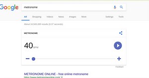 How to use a metronome right from Google’s homepage