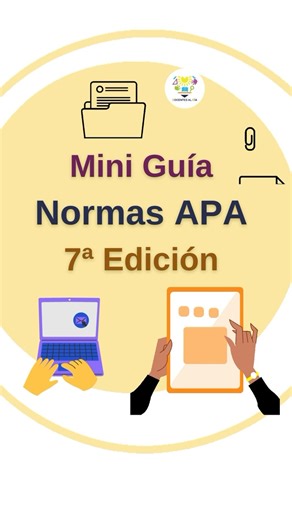 Docentes al día on Instagram: "Mini Guía Normas APA 7a Edición ✅ #apa #redacción #tesis #maestros #docentes e"