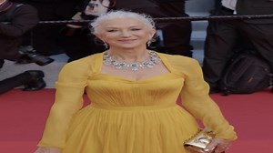 Helen Mirren glows in a radiant red carpet look