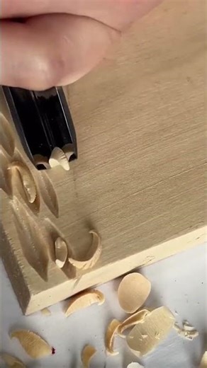 Watch carving skill in motion creating clean, smooth details #carving #craftsmanship #woodworking