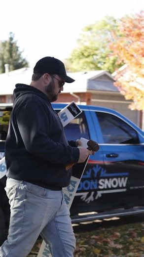Installing Driveway Markers the London Snow Way