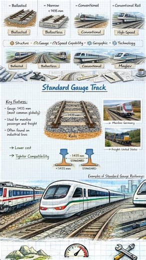 What are Standard Gauge Tracks | Railway Engineering