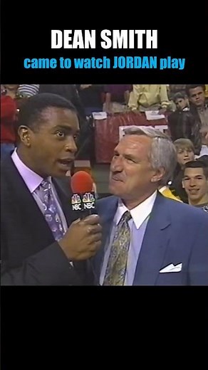 DEAN SMITH at a BULLS GAME? Coach Comes to See Michael Jordan #goat #nba #basketballlegend