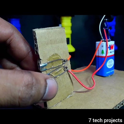 simple science touch alarm science project for school students
