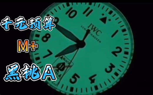 科普m 厂黑挑A西铁城9039一档机芯 ，超强夜光效果！