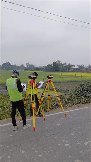 Differential Leveling - #youtubeshorts #nature#ruralarea#ruralvillage