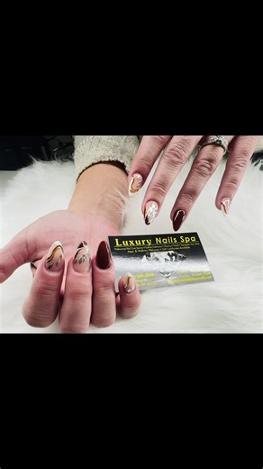 Luxury Nails Spa: Cozy Sweater Nails & French Tips