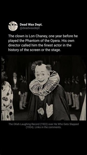 Lon Chaney gets slapped to a 1922 laughing record