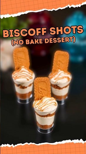 Lotus Biscoff Dessert Shots | Kids & Party Special | No-Bake Sweet Treat #dessertshorts