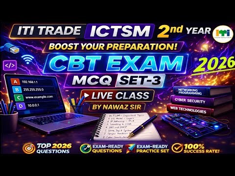 ICTSM Trade Theory 2nd Year 2026 | ITI CBT EXAM | MCQ set-3 🔥|100% Important Questions | nawaz study