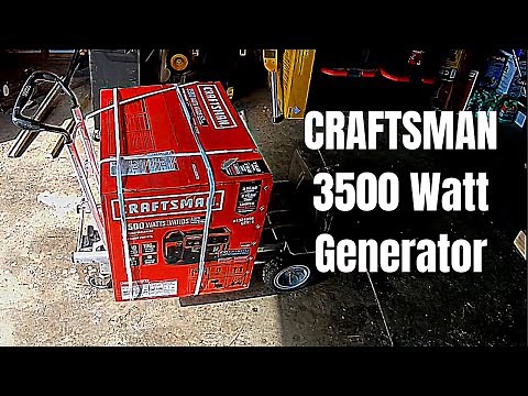 How To Use A Craftsman 3500 Watt Generator | Review | Box Opening